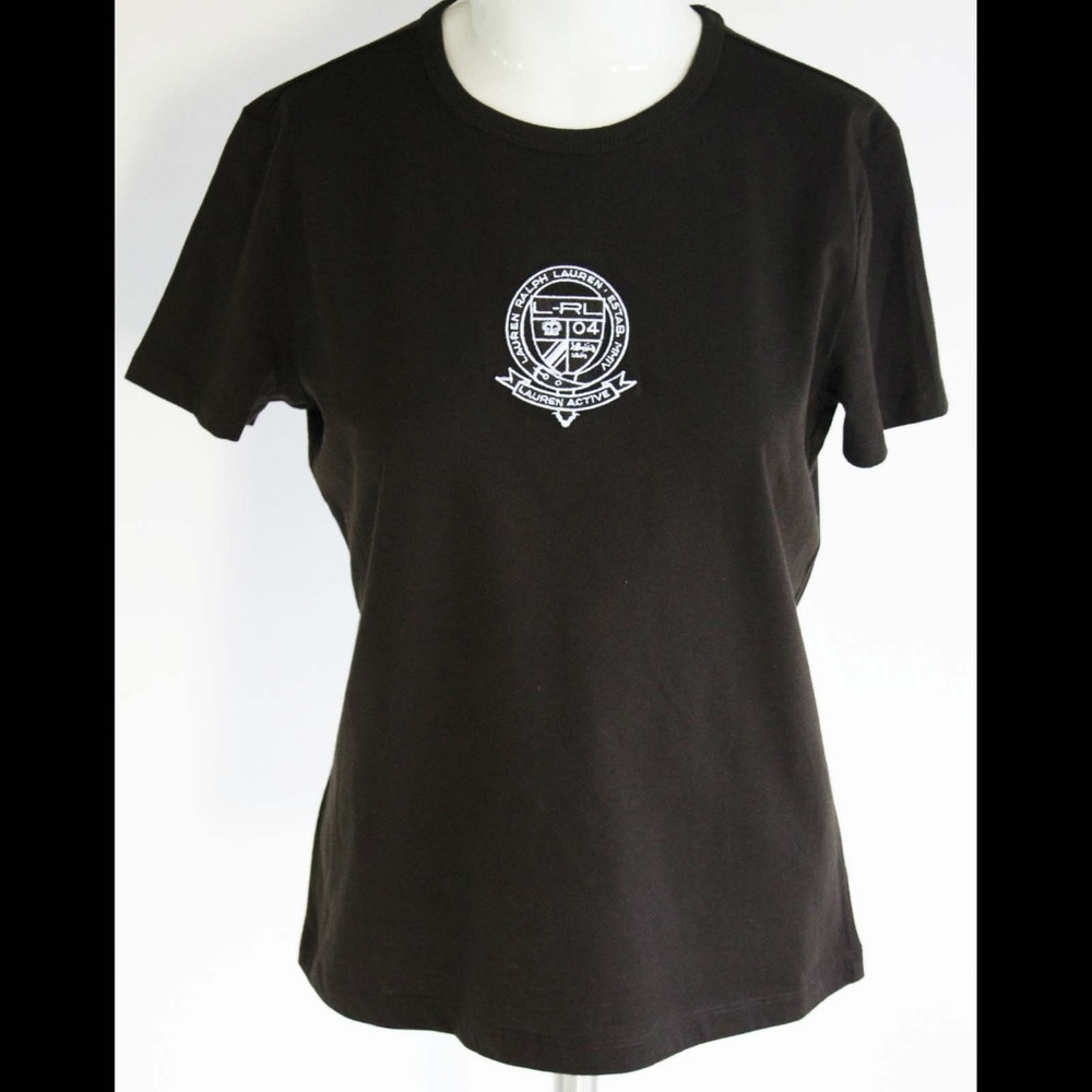 Lauren Ralph Lauren Tee Shirt NWT Size S Brown